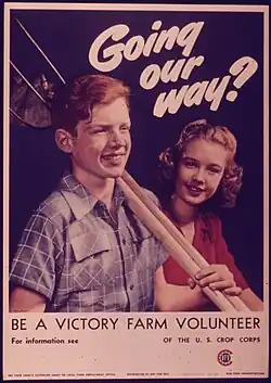 "Going Our Way? Be a Victory Farm Volunteer", 1941–1945, NARA