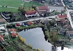 Letecký pohled na Ásványráró