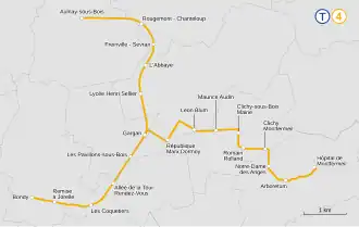 Geograficky přesná mapa dráhy