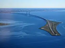 Letecký pohled na most