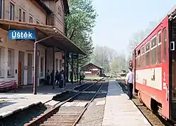 Nádraží v Úštěku (rok 2007)