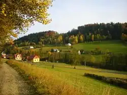 Pohled na východní část Žárů z Hruškova