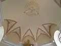 Interiér kaple, klenba