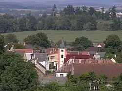 pohled na obec Újezd