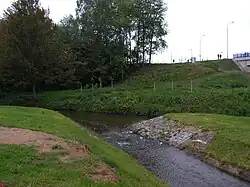 Ústí Stavišťského potoka do Sázavy