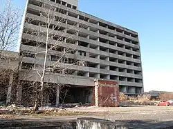 Stav hotelu v březnu 2022