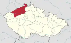 Ústecký kraj na mapě