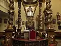 Střed barokního oltáře v kostele