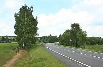 Silnice II/187 u Číhaně