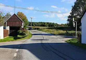 Silnice II/149 v Bílé u Číměře