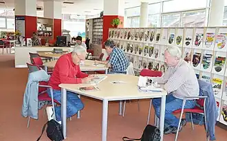 Masarykova veřejná knihovna Vsetín, čítárna (3. patro)