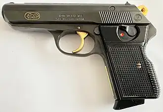 Pistole vz. 70, levá strana