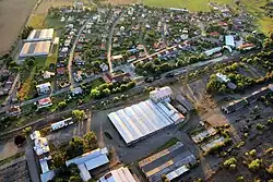 Letecký pohled na Čachovice