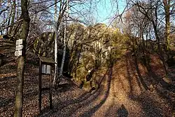 Vrch Baba u Kosmonos, čedičový masiv Baby