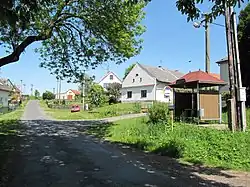 Autobusová zastávka v Čekanově