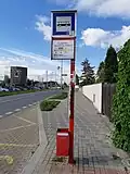 Označník autobusové zastávky