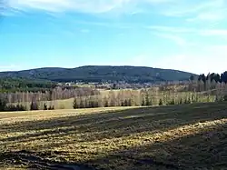 Vesnička Černé Údolí v Novohradských horách