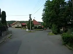 Náměstí Lípy svobody s obecním úřadem