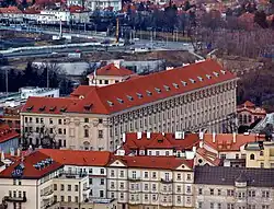 Černínský palác v Praze od Francesca Carattiho, 2. polovina 17. století.