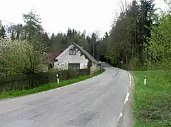 Hlavní silnice v Rytově