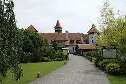 Vstupní část hradu Červený Újezd