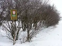 Červený rybníček v zimě