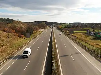 Svitavská radiála u obce Česká