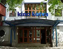 Čelní fasáda Kina Kotva, 1929, České Budějovice