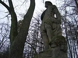 Český Šternberk, socha sv.Vendelína.jpg