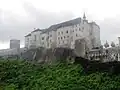 Pohled na hrad z pravého břehu Sázavy