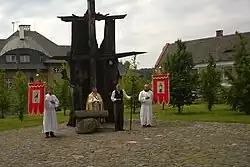 Pouť 2014 před Johanitskou komendou