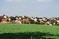 Pohled na Čimelice ze silnice na Smetanovu Lhotu