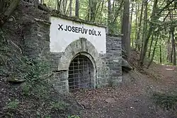 štola Josef I východně od Čučic