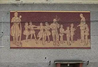 Sgrafito na domě č.p. 78, Čunín