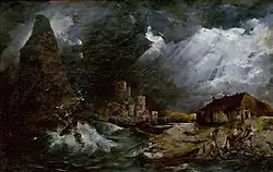 Babakaj a Golubac, olejomalba z roku 1892