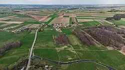 Vesnice Łosewo v jižní části okresu