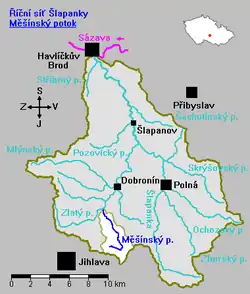 Povodí Měšínského potoka