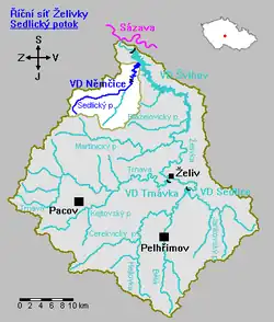 Vodní nádrž v povodí Sedlického potoka