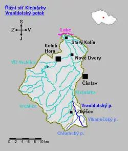 Povodí Vranidolského potoka