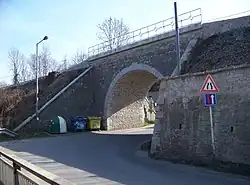 Řeporyje, Dalejská, K Zadní Kopanině, železniční most.jpg