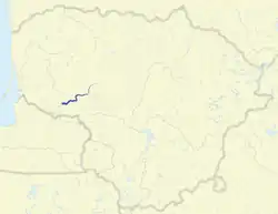 Poloha na mapce Litvy