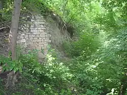 Dochovaný fragment zdiva