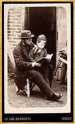 Ignác Šechtl se synem Josefem Jindřichem 1885.