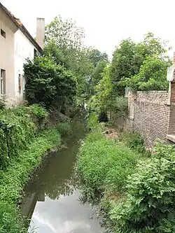 Řeka Šembera v Českém Brodě