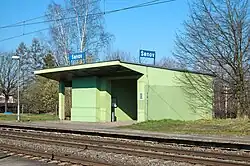 Přístřešek pro cestující u 2. koleje