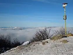 Vrchol Šimonky během inverze