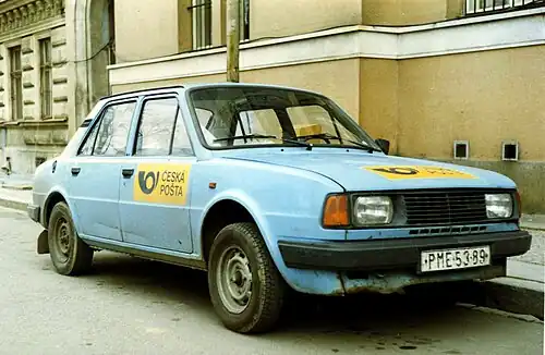 Škoda 105 S České pošty, model 1984–85