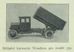 Sklápecí valník Škoda 550 systému Wood (1927)