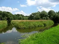 Soutok Šlapanky a Zlatého potoka