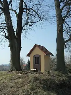 Kaplička s okolními stromy